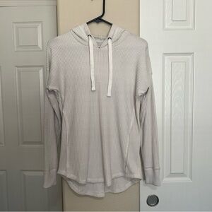 Abercrombie & Fitch Cream Waffle Knit Hoodie